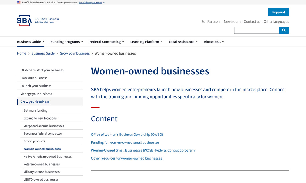 Women-owned businesses